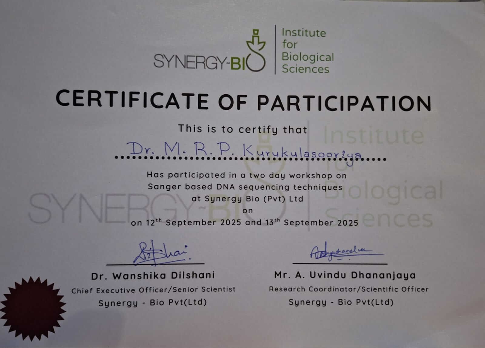 Sanger Sequencing Training to Strengthen Molecular Diagnostic Capacity image 2